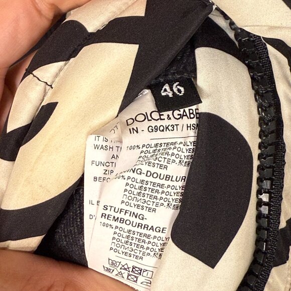 Dolce & Gabbana DG logo bomber puffer jacket coat Authentic - Picture 7 of 8